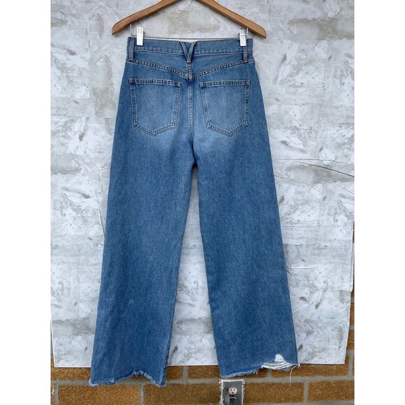 VERONICA BEARD TAYLOR RELAXED WIDE LEG
HIGH RISE DISTRESS SIZE 27 - Picture 6 of 11